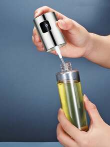 Cooking Oil Sprayer, Olive Oil Sprayer, Graduated, 140 Ml (4.73 Oz) Olive Oil Spray Bottle, Suitable For Salads, Barbecues, Kitchen Baking, Etc. (Silver) - Silver - View 8