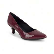 Women's Stiletto Heel Pump, 5cm, Pointed Toe, Elegant, Comfortable, Lightweight, Comfort Insole, Non-Slip Sole, Casual - 瑪薩拉清漆 - 查看 5