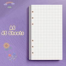 45pcs A6 Loose Leaf Notebook Refill Pages, Dot Grid Inner Pages For Planner - Replacement Paper - View 13