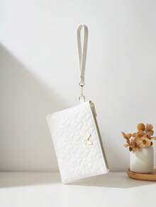 New Fashionable Butterfly Design Women Wristlet Quilted Square Coin Purse Small Bag - Multicolor - View 8