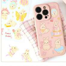 4张防水可爱动物卡通贴纸，剪贴簿贴纸，儿童贴纸，创意贴纸套装，奖励贴纸，派对礼品，生日礼物 - 彩色 - 查看 8