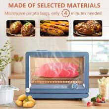 1/2/3pcs Microwave Potato Bags, New Red Washable Microwave Potato Bags, Baked Potato Microwave Cooking Bags, Quick Baking Bags Kitchen Tools, Reusable Microwave Potato Cooking Bags, Can Make Delicious Potatoes In Just Minutes, Kitchen Gadgets, Kitchen Accessories - Red - View 6