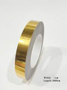 1卷自粘金色金属条纹胶带，可移除且防水，适用于浴室、厨房、墙壁、天花板、地板、橱柜瓷砖、墙面装饰、房间装饰、墙贴、家居装饰 - 彩色 - 查看 11