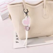 7 Pieces Of PVC Soft Rubber Dopamine Star Heart Hanging Rope Car Keychain, Keychain Accessories, Bag Pendant - Multicolor - View 14