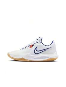 Giày bóng rổ cổ thấp Nike Precision 6 Fashion, màu trắng, dành cho nam. - Trắng và xanh - Xem 12
