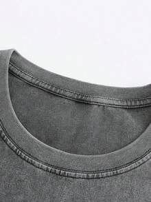 Áo thun đôi đồng bộ, chất liệu bền chắc, kiểu dáng unisex, in họa tiết nhiều màu sắc, phù hợp cho sinh viên, đi làm, dạo phố, thích hợp cho mùa xuân, hè, thu, làm quà tặng cho bạn trai, bạn gái, chồng, vợ, quà kỷ niệm. - Xám - Xem 3
