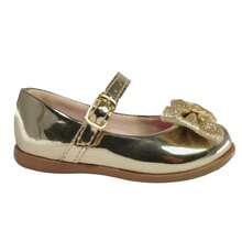 Girls' Ballet Flats, Sizes 20 To 34, Direct From The Factory. Glitter. - Dorado - Ver 2