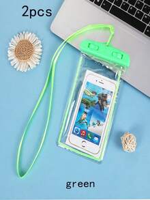3/2/1 Pcs Waterproof Phone Case, PVC Transparent Luminous Waterproof Phone Pouch, Casual Waterproof Phone Bag, Suitable For Swimming, Rafting, Vacation, Beach, Sports, School Supplies, Indoor Swimming In Autumn/Winter, Travel Essential, Holiday Sports Bag, Suitable For Sports & Fitness, Large Capacity Travel Bag, Unisex, Suitable For Vacation, Swimming, Beach - Multicolor - View 52
