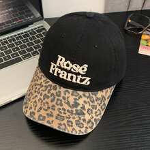 时尚豹纹棒球帽，复古美式宽檐棒球帽，适合生日派对 - A - 查看 11