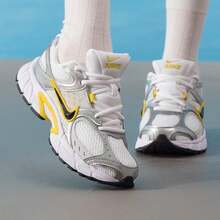 Nike V5 RNR Casual Shock-Absorbing Breathable Women's Shoes, City Stroll Leisure HQ7901 - White/bright Yellow/metallic Silver - View 1
