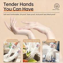 Cartoon Household Cleaning Gloves, Kitchen Dishwashing Gloves, Non-Slip Household Gloves, Suitable For Small Hands, Flexible Operation, High Elasticity, Laundry Gloves, Cleaning Supplies, Cleaning Tools - Multicolor - View 6