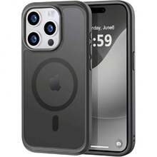- Strong Magnetic Case For IPhone 14 Pro, Compatible With MagSafe, Military Grade 13ft Drop Protection] Slim Matte Translucent Shockproof Case For 6.1"  14 Pro, 41920748 - Black - View 1