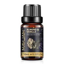 MAYJAM 1瓶10毫升杏仁香草香氛精油，适用于香薰机、加湿器、DIY手工皂、蜡烛制作、家庭香薰、空气净化、办公室放松，持久留香 - 杏仁和香草 - 查看 4
