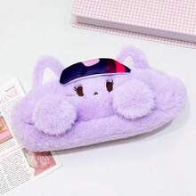 MY LITTLE PONY 1pc Fluffy Cosmetic Bag , Pinkie Pie, Fluttershy & Twilight Sparkle Plush Pencil Case, Kawaii Makeup Pouch For Christmas & Halloween Birthday Gifts - Multicolor - View 12