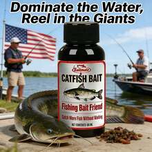 Catfish Fishing Attractant Bloodworm Extract Fishing Additive Essential For Wild Fishing And Black Hole Fishing Universal For Catfish, Pacu, Cold Water Rainbow Trout, Brown Trout, Bass, Pike, Walleye, Snapper, Mackerel, Tilapia, Carp, Mud Carp - Black - View 3