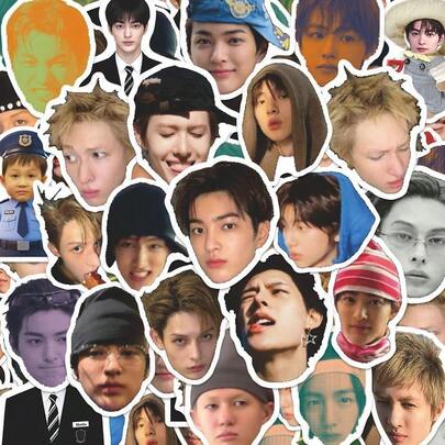 56 tờ nhãn dán Corti/S Boyband, có hình Zhao Yufan, Jin Zhuzhi, Ma Ting, Yan Chenghuan, An Ganhao, Đề can nhãn dán DIY