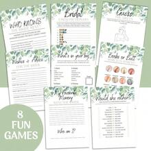 Forever Lily 8 Hen Party Games Bundle - 80 Game Pack - Eucalyptus - View 2