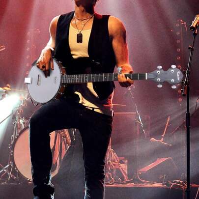 Kmise Banjo 5 String 24 Bracket Open Solid Back Geared 5th Tuner Arm Rest With Gig Bag Tuner String Strap Picks Wrench