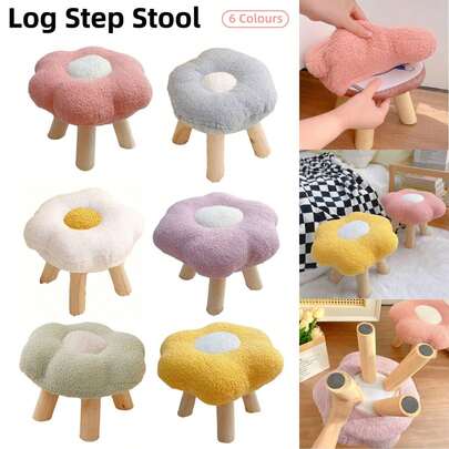 Aimall Small Flower Stool Living Room Seat Short Stool For Kids Shoe Changing Stool