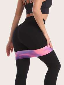 1pc Iridescent Resistance Band For Daily Fitness - Multicolor - View 3