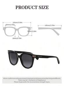 Bvlgari Gafas de sol de lujo con montura de ojo de gato para mujeres, con marco negro y detalles metálicos dorados, lentes degradados, estilo retro para la playa, viajes, fiestas y uso diario - Negro - Ver 11