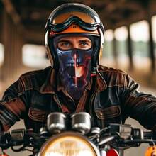 Fabulous Be Xtreme CS25-SP (1, 4, 8, 11, 12, 13, 14, 15) Summer Sunscreen Stylish Print Cycling Neck Gaiter - 1 - Multicolor - View 4