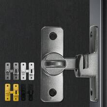 1pc No-Drill Push-Pull Door/Window Rectangular Flush Mount Sliding Door Lock Latch - A - View 3