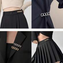 Bộ 3 khóa thắt lưng hợp kim điều chỉnh được, thích hợp để thắt eo quần jeans và váy - Khóa tháo nhanh, không cần may, nhiều kích cỡ từ lớn đến nhỏ, được thiết kế để che giấu phần thắt chặt trên áo khoác và tay áo, nhiều màu sắc phối hợp. - A-Đầy màu sắc - Xem 6