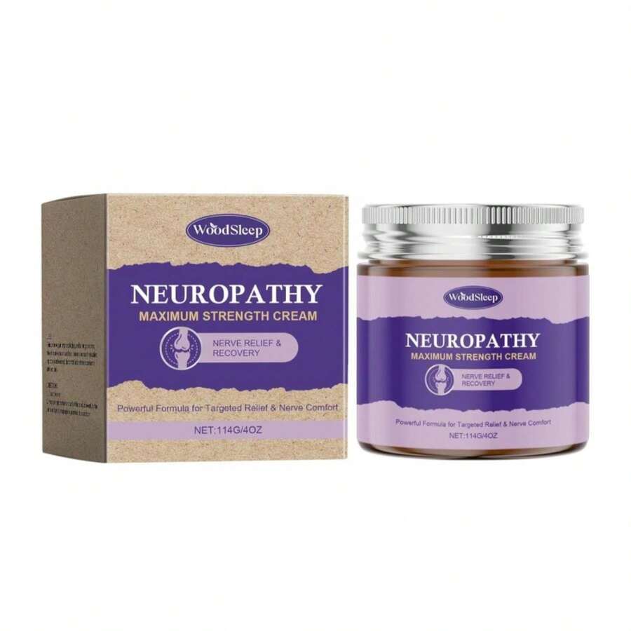HATIKY Neuropathy Cream,Body Cream For Feet Magnesium Cream For Neuropathy Magnesium Body Butter Deeply Moisturizes Skin, Keep Soft Smooth - White - View 1