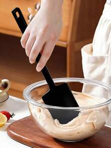 1个硅胶奶油蛋糕刮刀，大号硅胶刮刀，烘焙刮刀，奶油刮刀，硅胶刮刀，硅胶黄油刮刀 - 彩色 - 查看 5