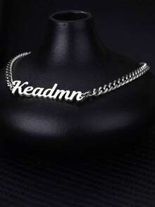 Tobillera personalizada con nombre para mujer, cadena cubana gruesa de acero inoxidable, tobillera personalizada, joyería para pies de playa - Multicolor - Ver 2