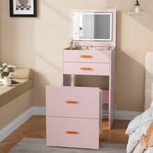 Vanities & Vanity Benches - Pink - View 1