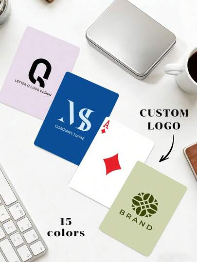 Custom Logo Playing Cards,Personalized Poker Deck With Your Company Logo Or Photo, Corporate Gifts, Brand Promotion & Trade Show Giveaways