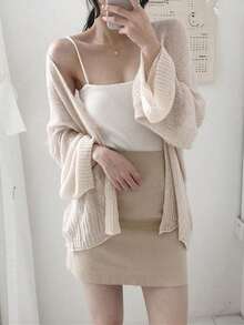 1pc Lightweight Shrug Cover Up, Thin Summer Bolero For Women, Layering Piece To Pair With Camisole Dress Or Long Sleeve Top - Multicolor - View 3