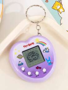 Interactive Electronic Pet Machine, A Mini Handheld Game Machine, Which Can Bring Hours Of Fun, Relive Nostalgia With This Retro Electronic Digital Pet Key Chain Game - Multicolor - View 14