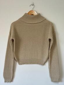 Turtleneck Sweater - Sand - View 1