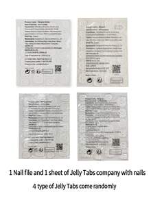 24 Pieces Of Oval French Diamond Encrusted 3D Acrylic Manicure Patches, Including 1 Piece Of Jelly Glue And 1 Nail File. Retro Full Coverage Manicure, Suitable For Women And Girls Gatherings, Parties And Daily Use. - Multicolor - View 6