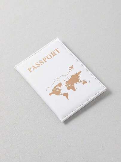 1pc Creative PU Passport Cover, Ticket Holder, Fashion Passport Protector, Suitable For Holiday Travel Passport Cover,Boho Vibes Unisex Vintage Business Passport Holder, Multifunctional Travel Organizer Pouch, Travel Accessories, Travel Wallet, Passport Case, Beach Holiday Bag.