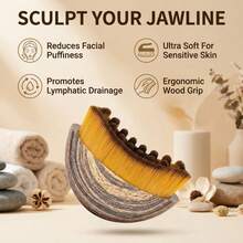 Manual Lymphatic Drainage Brush, Body Massage Brush Suitable For Sensitive Skin And Lymphedema, Oval Shaped With Bristles, Easy To Use, Plastic Material - Cleaning Brush - View 5