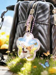 Customizable Acrylic Keychain With Glitter Letters, Personalized Keychain, Acrylic Bag Pendant, Customized Acrylic Name Tag, Keychain, Backpack Hanging Decoration - متعدد الألوان - مشاهدة 6