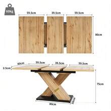 Dining Tables - Natural Wood + MDF - View 5