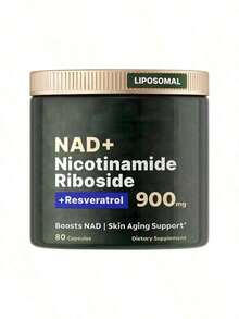 Reus Research NAD+ Supplement 80 Capsules |     Anti-Aging, Cellular Energy & Mental Focus Boost |     Clinically Studied NMN Alternative, Longevity & Skin Vitality Support - 1瓶 - 查看 2