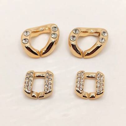 Bộ 10/20 sợi dây trang trí mạ vàng hồng, nguyên liệu làm trang sức cho quần áo, túi xách, vòng tay, dây chuyền, phù hợp cho lễ hội, phong cách đường phố và vẻ ngoài sang trọng.