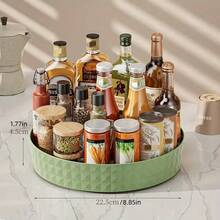 360° Rotating Makeup Organizer Tray, Multi-Functional Desktop Storage Box, Large Capacity Visible Bathroom Shelf, Kitchen Spice Rack, Foyer Fragrance Holder - 360° Rotating Kitchen & Bathroom Storage And Organizer, Round Turntable - Multi-Purpose Plastic Rotating Tray, Spice Rack Organizer, Suitable For Bathroom, Kitchen, Vanity - Lipstick, Cosmetics, Skincare, Spice Organizer - View 7