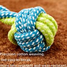 7件套蓝绿色宠物绳索玩具，满足狗狗天生的咀嚼欲望并释放能量！ - 彩色 - 查看 5