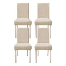 1/2/4/6 chiếc bọc ghế dệt jacquard dày dặn họa tiết hoa kê - Màu be - Xem 9
