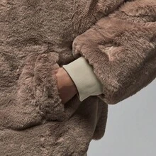 Jordan Flight Renegade Reversible Faux Fur Jacket IQ3961-236 - Brown - View 6