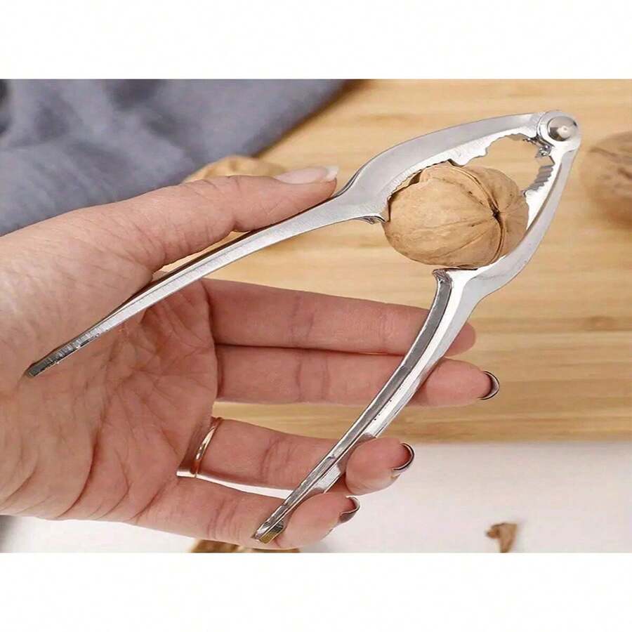 Nuevo juego de herramientas para mariscos, utensilios para comer camarones y cangrejos, aguja para cangrejo de acero inoxidable, pinza de madera de nogal, pinzas para cangrejo de aleación de zinc - Ver 1
