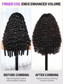 MEGALOOK Tóc giả ren phía trước kiểu sóng nước 3 phần 13x6, 100% tóc thật, có dây rút điều chỉnh, ren trong suốt, vẻ ngoài tự nhiên và chân thực, phù hợp cho công sở hàng ngày, Halloween, tiệc tùng, phong cách Y2K, kỳ nghỉ, ngoài trời, trường học, Giáng sinh, đám cưới và các dịp khác. - SNatural - Xem 5