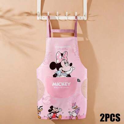 Disney 迪士尼官方授权防水防油围裙，男女皆宜的舒适烹饪工作服